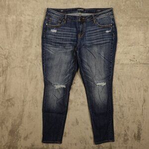 Vigoss jeans‎ jagger skinny women's 16 blue denim classic fit